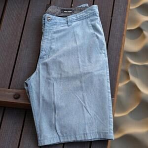 Volcom Surf & Turf 4 Way Stretch Men's Casual Shorts Light Blue Size 36 (mes 38)